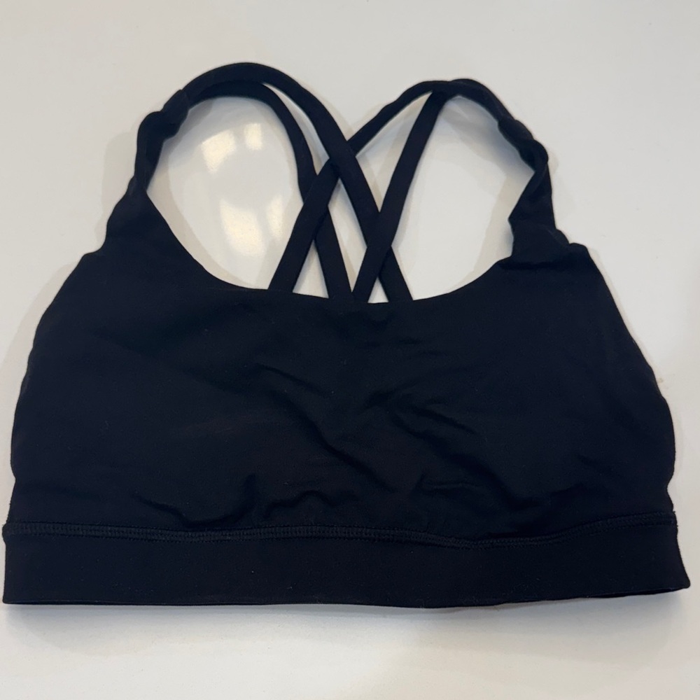 Lululemon Athletica Black Crossback Sports Bra
